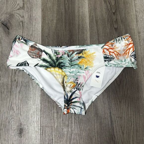 Rachel Rachel Roy Botanical bikini Bottom moderate coverage Size L Multicolor - Picture 1 of 8